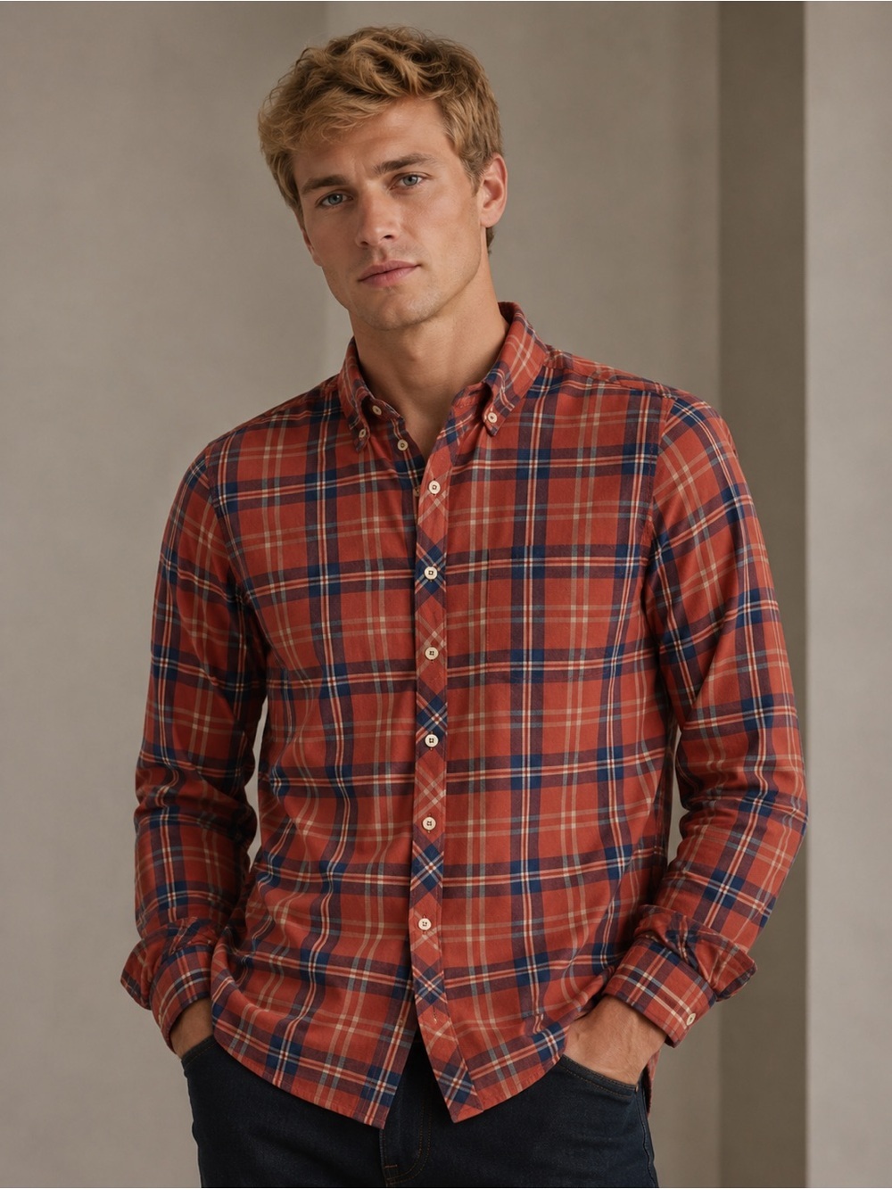 Talbots Plaid Button Front Shirt – Size Small